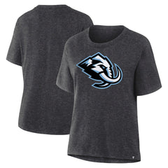 Utah Mammoth Fanatics Women's Primary Logo Legacy T-Shirt - Heather Charcoal - NHL 203124251