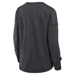 Utah Mammoth Fanatics Women's Primary Logo Legacy Long Sleeve T-Shirt - Heather Charcoal - NHL 203124254