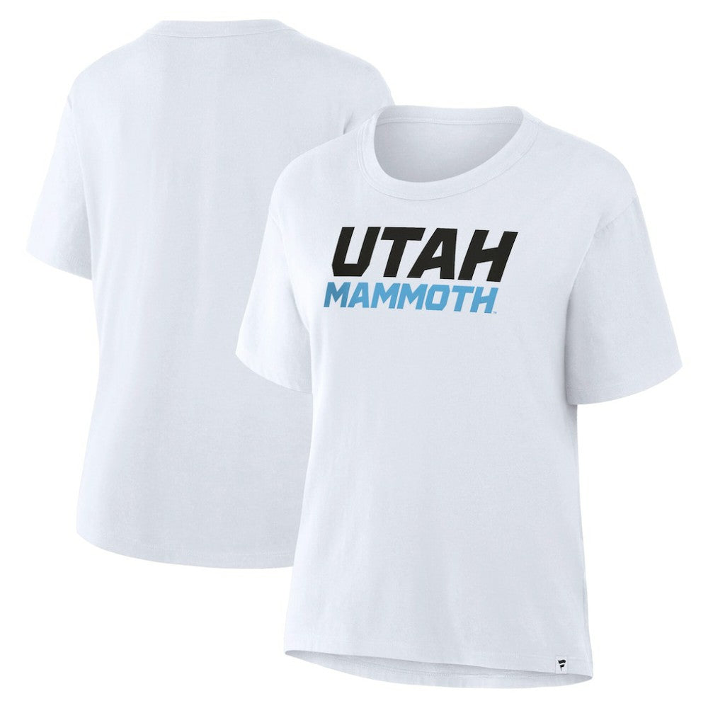 Utah Mammoth Fanatics Women's Wordmark Legacy T-Shirt - White - NHL 203124275