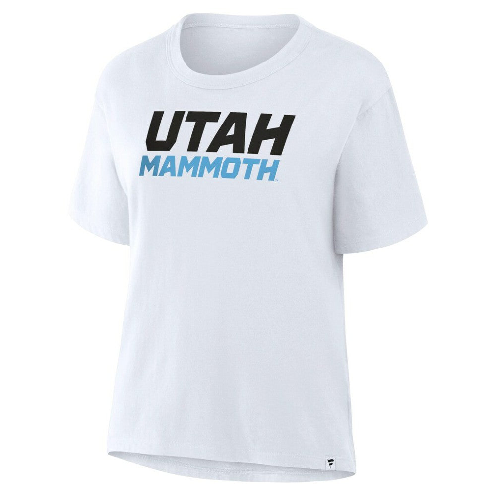 Utah Mammoth Fanatics Women's Wordmark Legacy T-Shirt - White - NHL 203124275