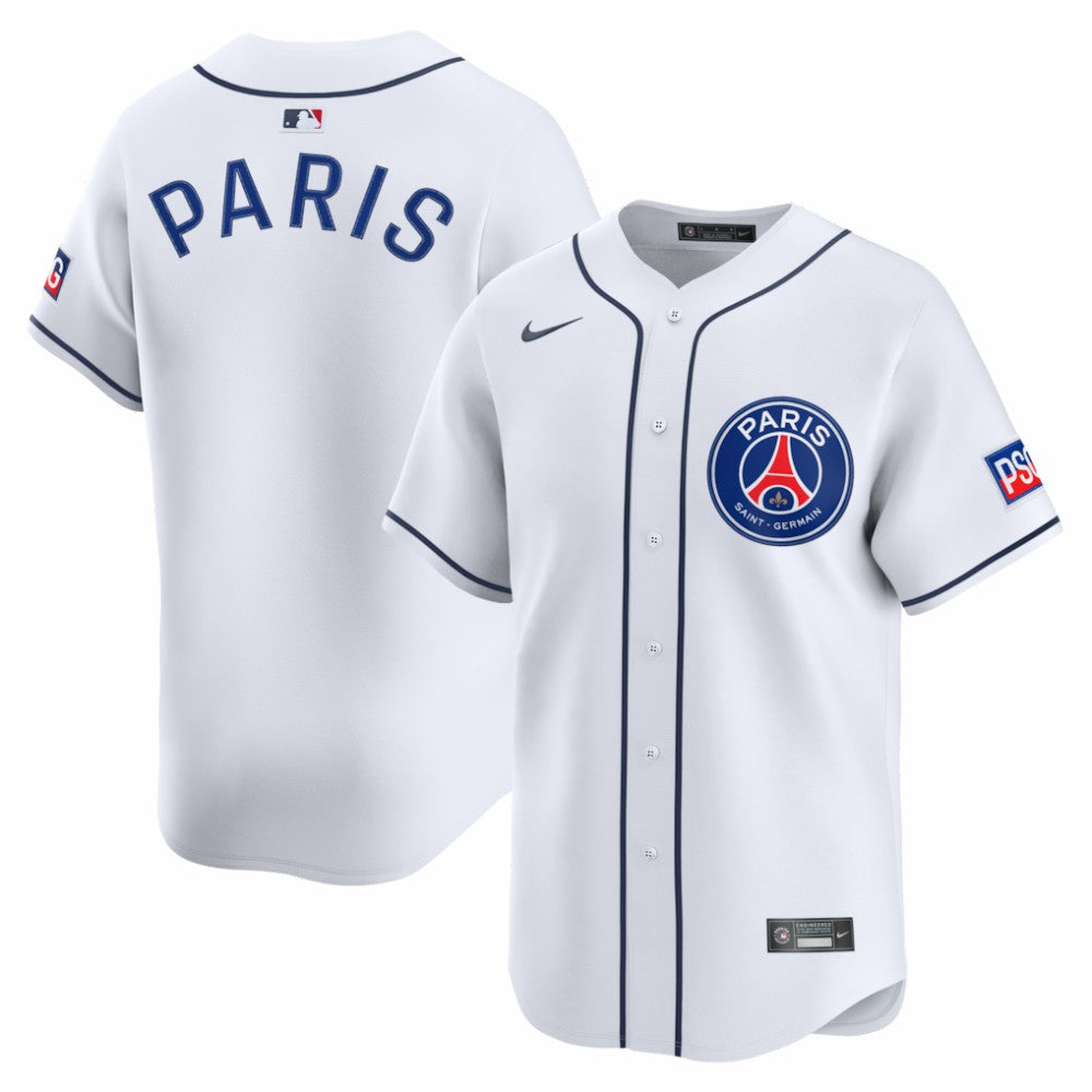 Paris Saint-Germain 2025 Soccer x MLB Limited Jersey White - Nike