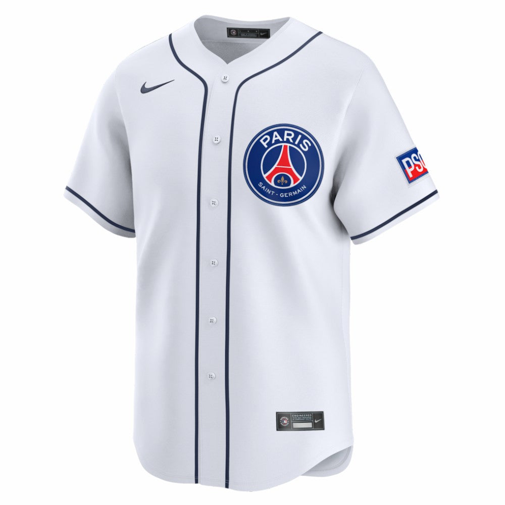 Paris Saint-Germain 2025 Soccer x MLB Limited Jersey White - Nike