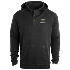 New Orleans Saints Dunbrooke Montana Raglan Thermal Hoodie Black