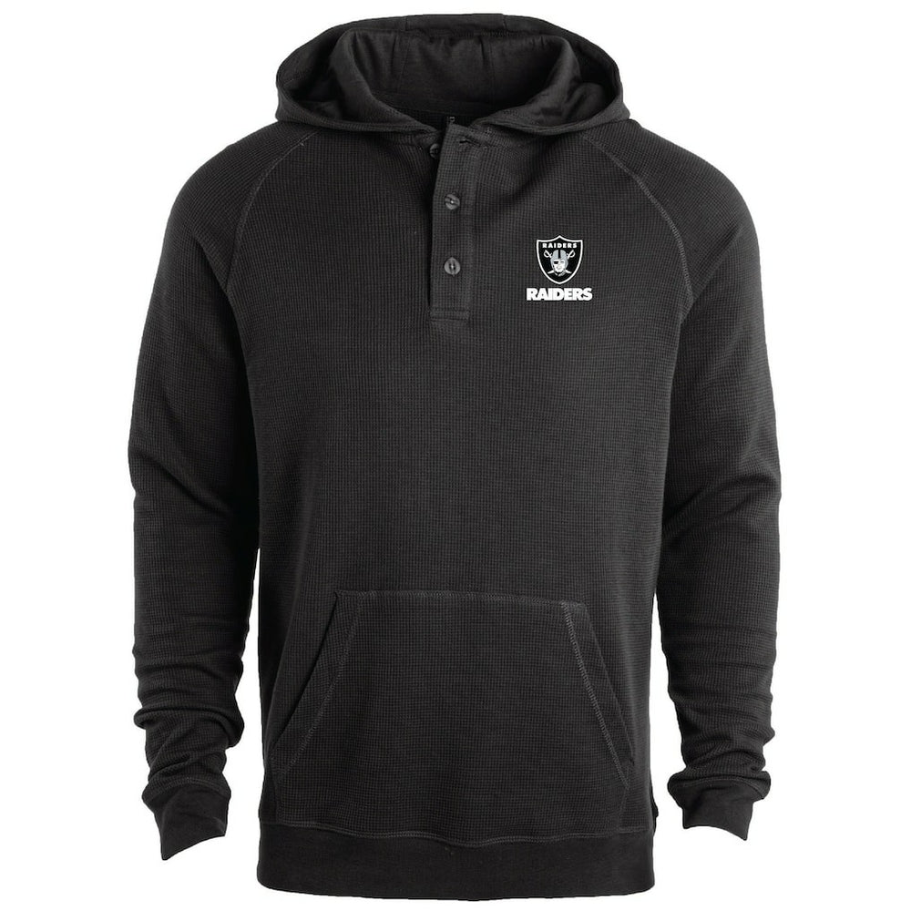 Las Vegas Raiders Dunbrooke Montana Raglan Thermal Hoodie Black