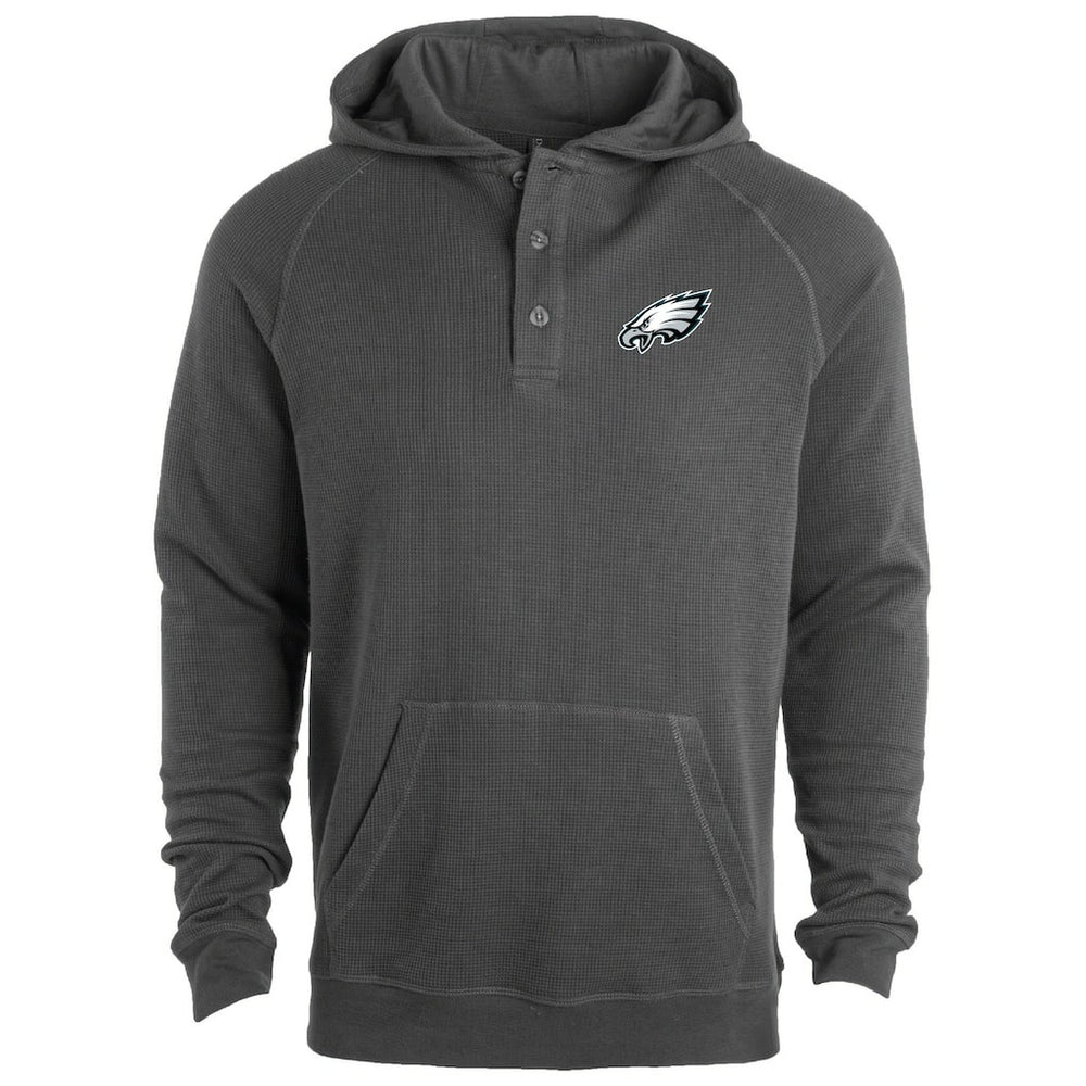 Philadelphia Eagles Dunbrooke Montana Raglan Thermal Hoodie Gray
