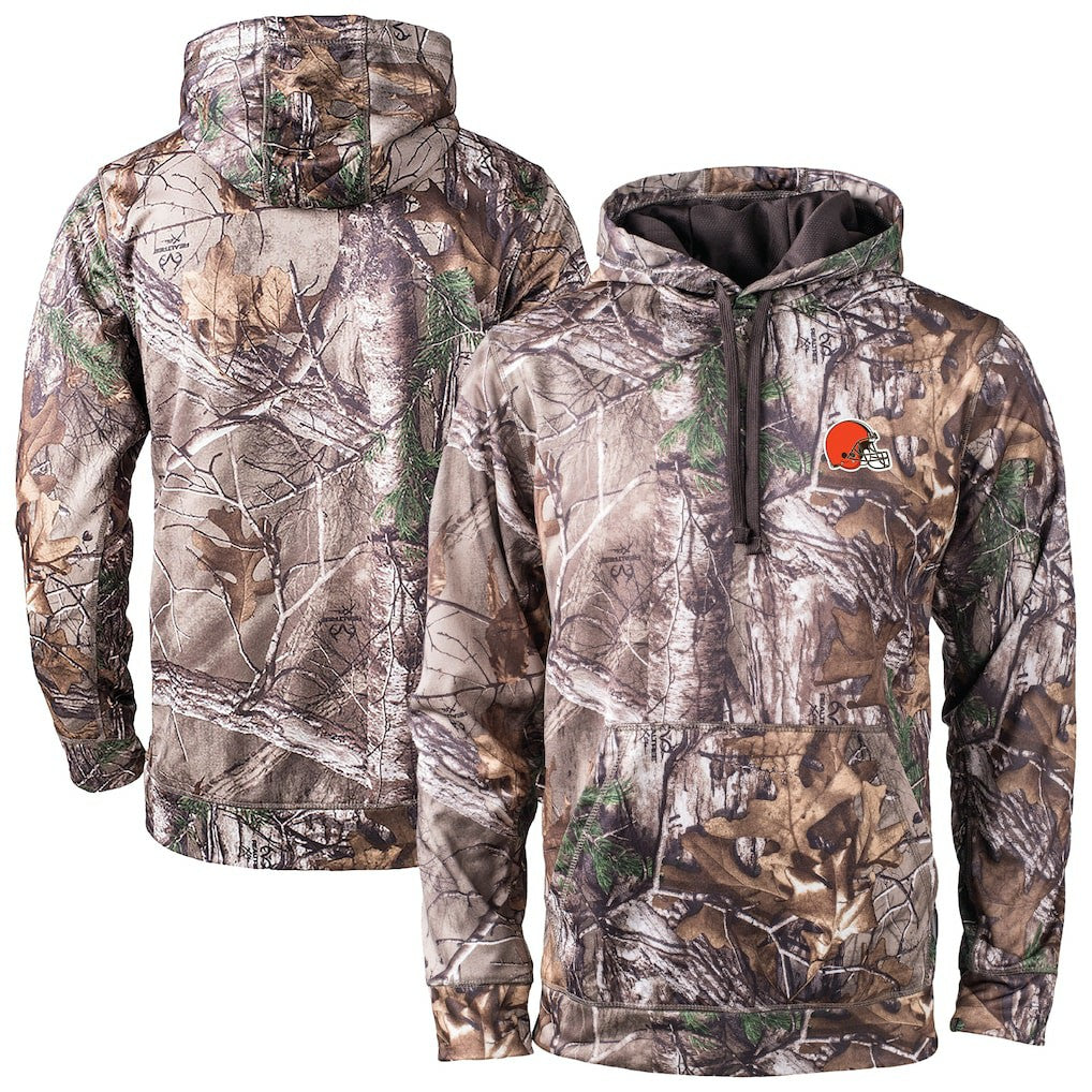 Cleveland Browns Dunbrooke Champion Tech Fleece Hoodie Camo