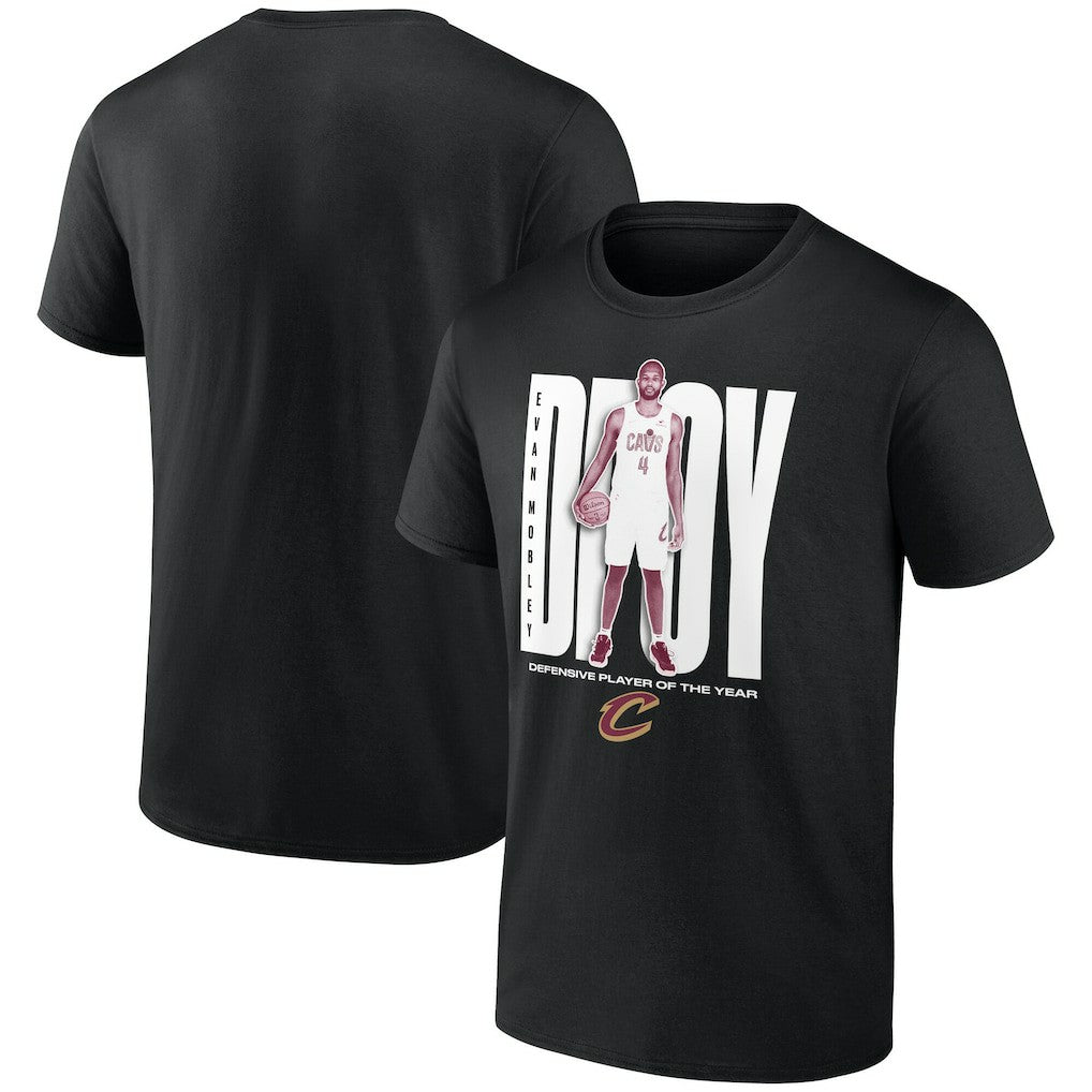 Evan Mobley Cleveland Cavaliers 2025 NBA Defensive Player of the Year T-Shirt Black