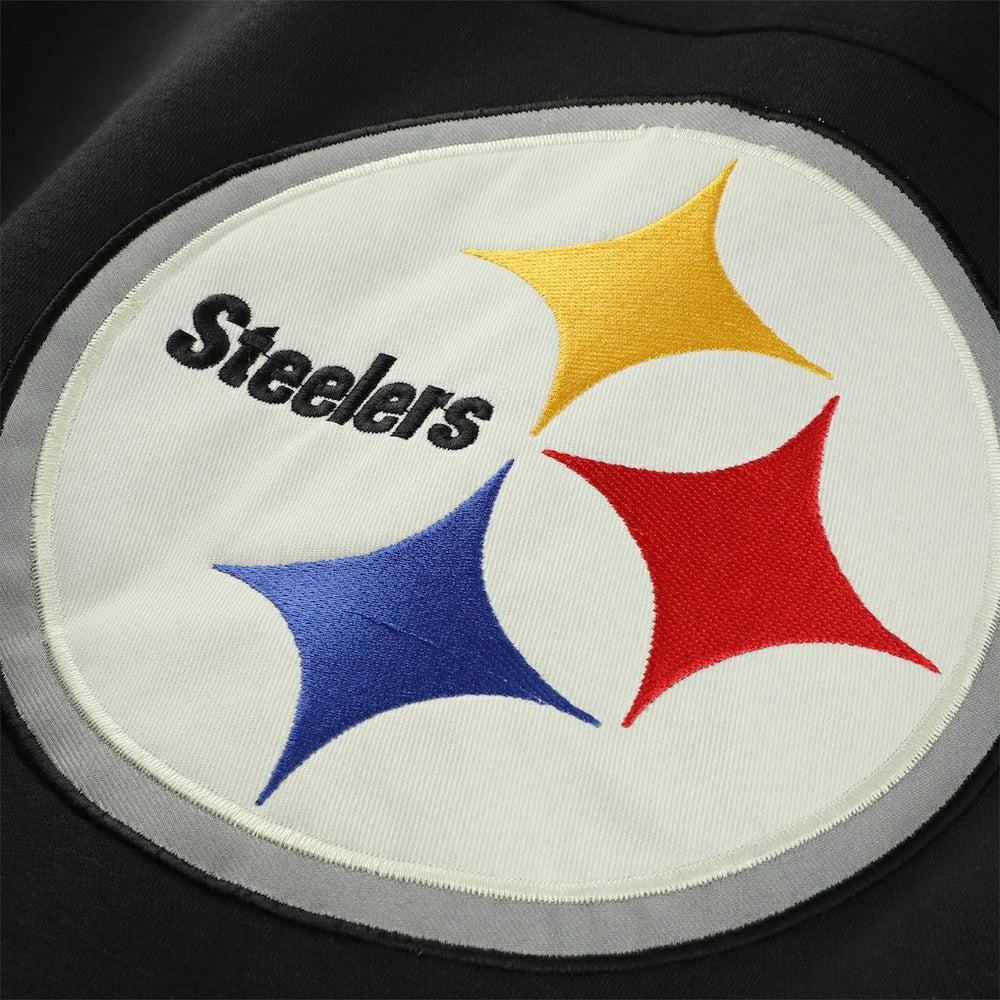 47 brand Pittsburgh Steelers '47 Big & Tall Split Zone Cornerback V-Neck Hoodie Black