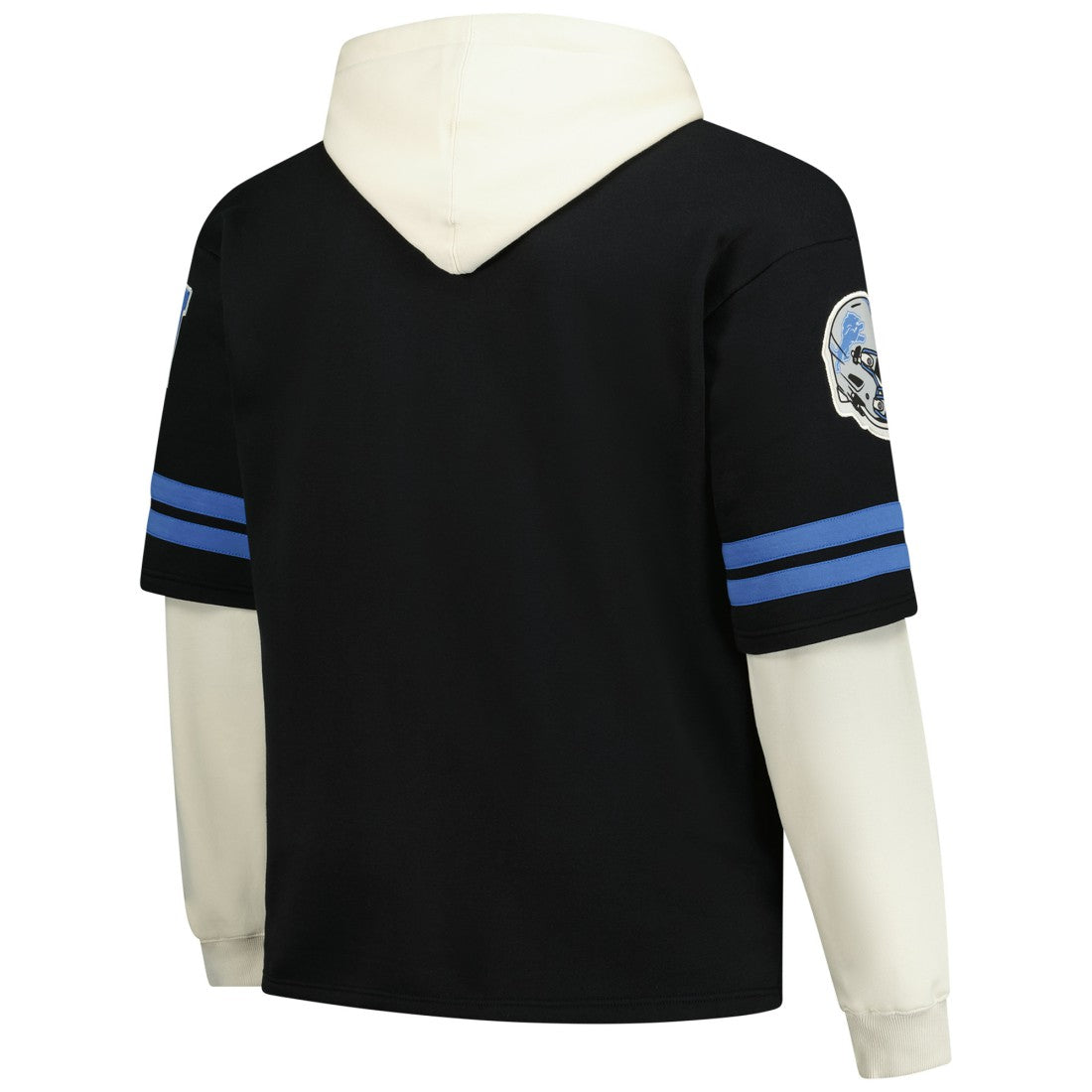 47 brand Detroit Lions '47 Big & Tall Split Zone Cornerback V-Neck Hoodie Black
