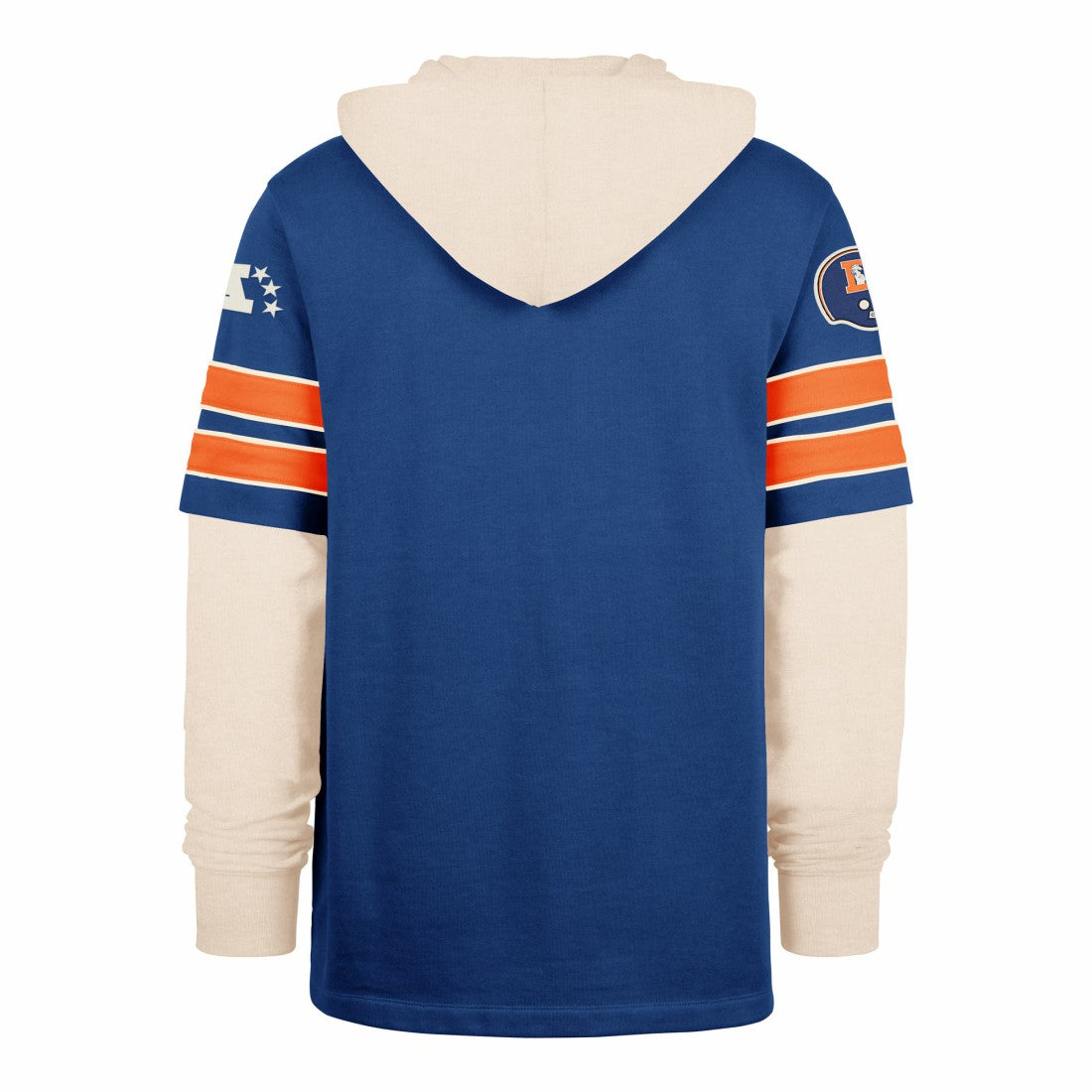 47 brand Denver Broncos '47 Big & Tall Split Zone Cornerback Hoodie Royal