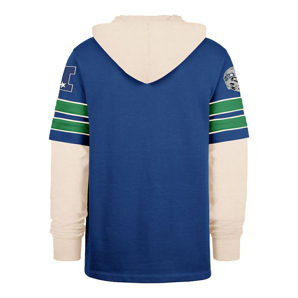 47 brand Seattle Seahawks '47 Big & Tall Split Zone Cornerback Hoodie Royal