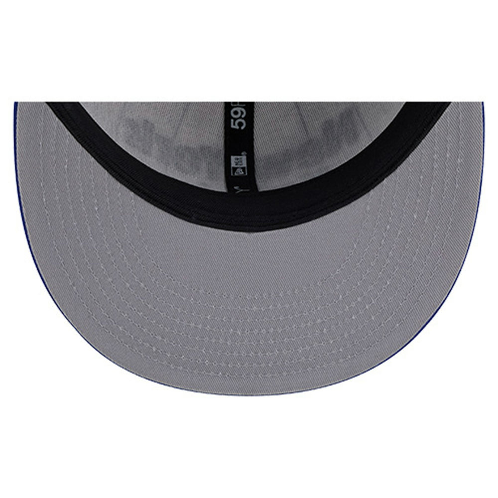 New York Knicks Wordmark Pinstripe 59FIFTY Fitted Hat White | New Era Lifestyle