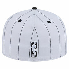 Chicago Bulls Wordmark Pinstripe 59FIFTY Fitted Hat White | New Era discount