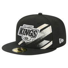 Los Angeles Kings New Era Faded Lines 59FIFTY Fitted Hat - Black - NHL 203126867