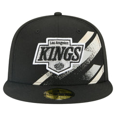 Los Angeles Kings New Era Faded Lines 59FIFTY Fitted Hat - Black - NHL 203126867
