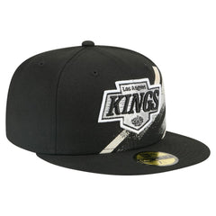 Los Angeles Kings New Era Faded Lines 59FIFTY Fitted Hat - Black - NHL 203126867