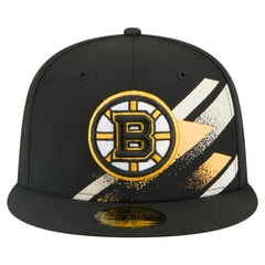 Boston Bruins New Era Faded Lines 59FIFTY Fitted Hat - Black - NHL 203126870