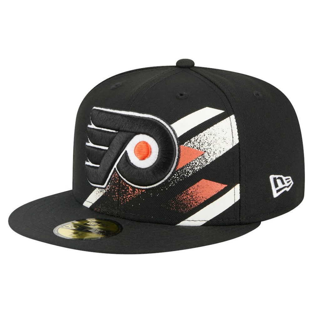 Philadelphia Flyers New Era Faded Lines 59FIFTY Fitted Hat - Black - NHL 203126872