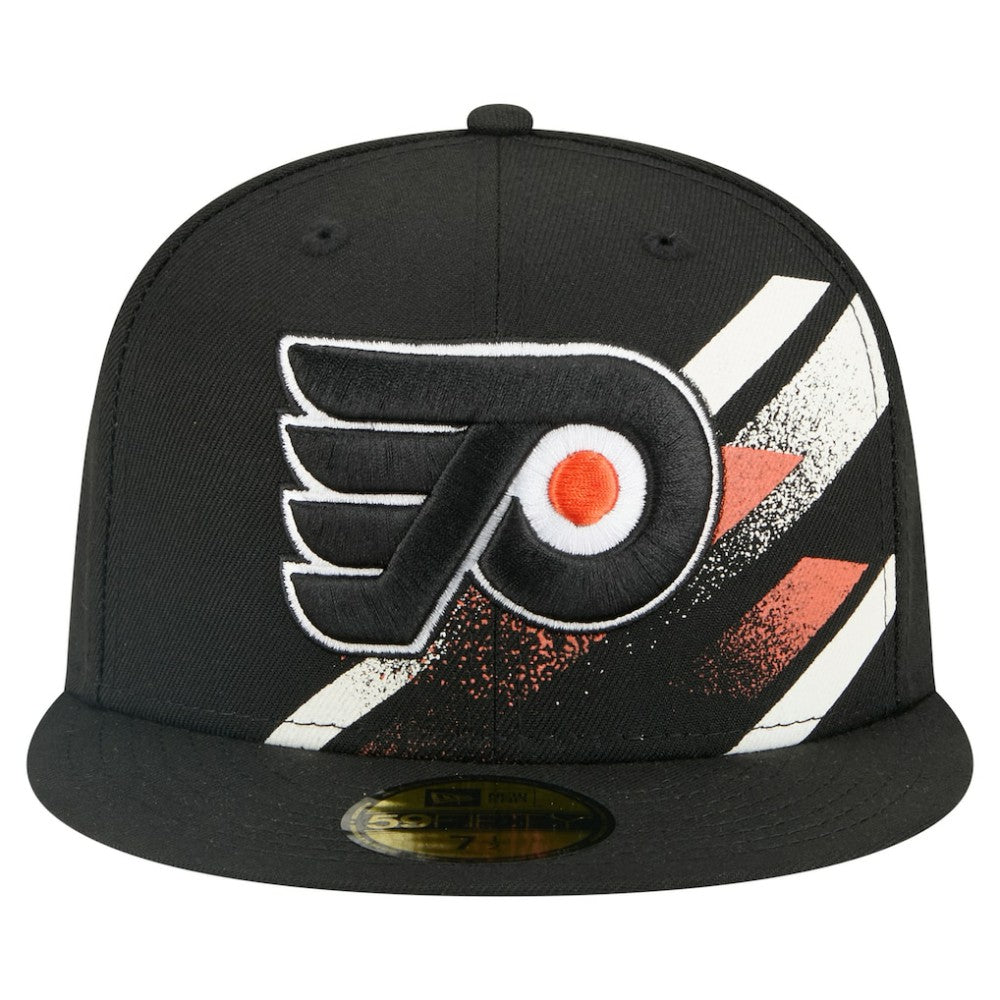 Philadelphia Flyers New Era Faded Lines 59FIFTY Fitted Hat - Black - NHL 203126872