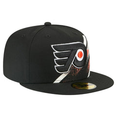 Philadelphia Flyers New Era Faded Lines 59FIFTY Fitted Hat - Black - NHL 203126872