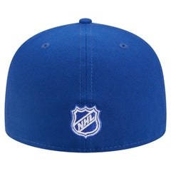New York Rangers New Era Faded Lines 59FIFTY Fitted Hat - Blue - NHL 203126874