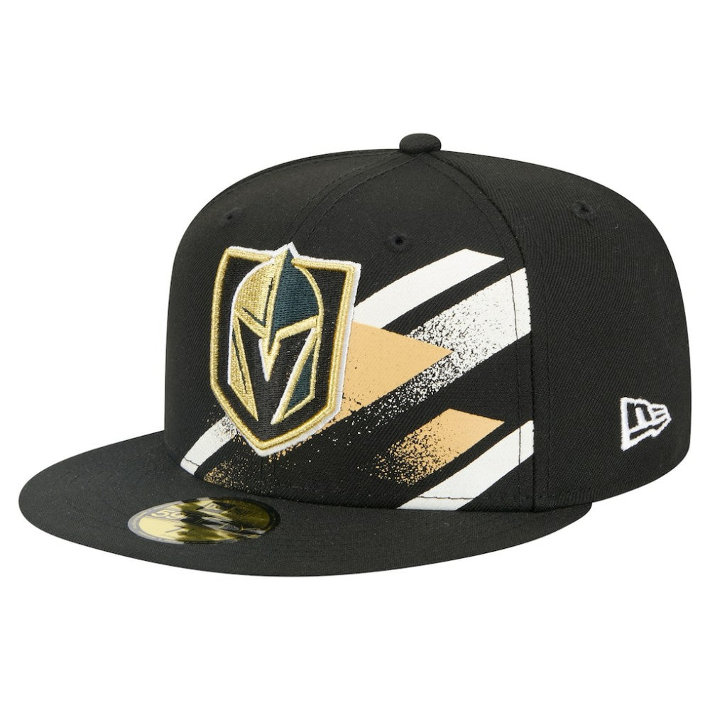 Vegas Golden Knights New Era Faded Lines 59FIFTY Fitted Hat - Black - NHL 203126877