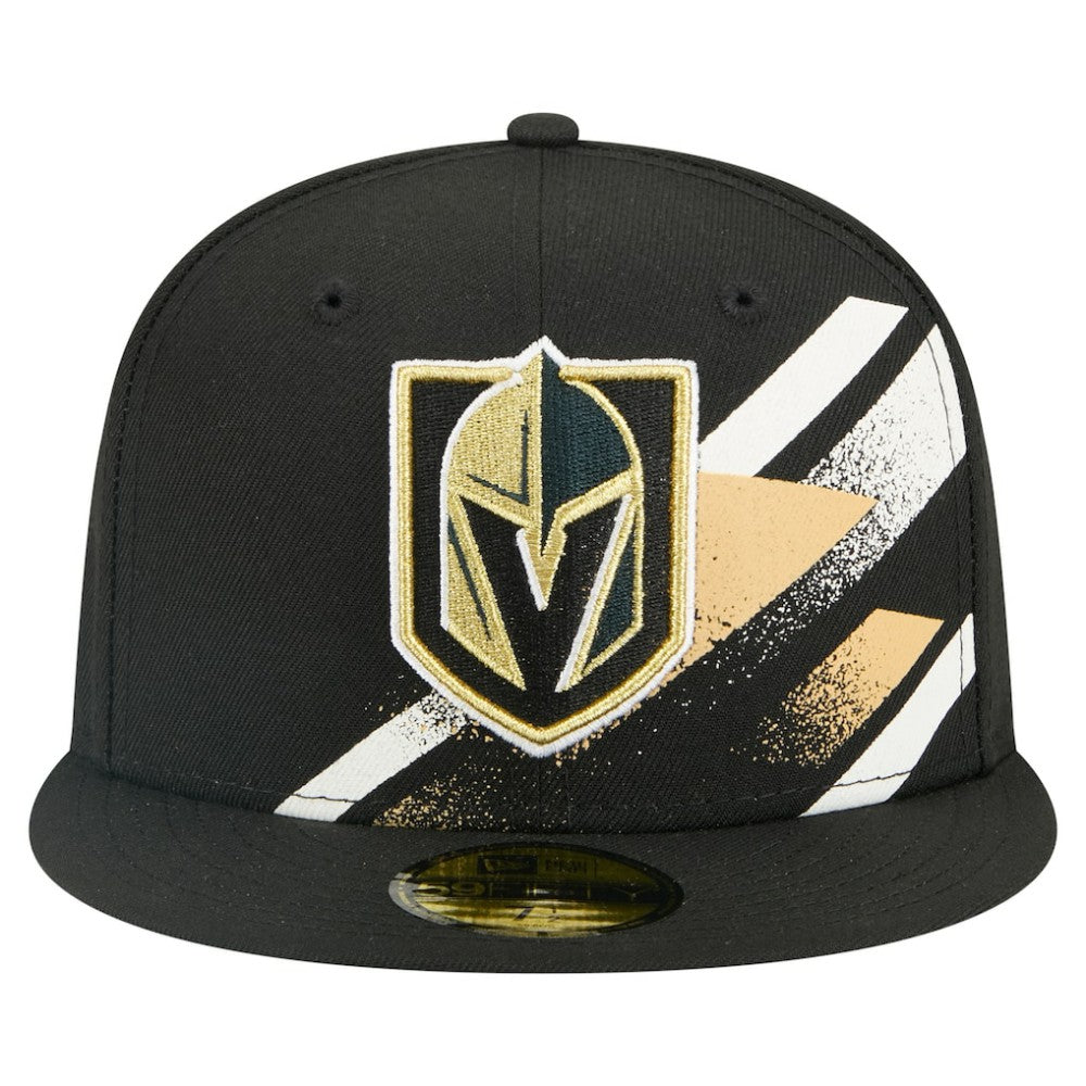 Vegas Golden Knights New Era Faded Lines 59FIFTY Fitted Hat - Black - NHL 203126877