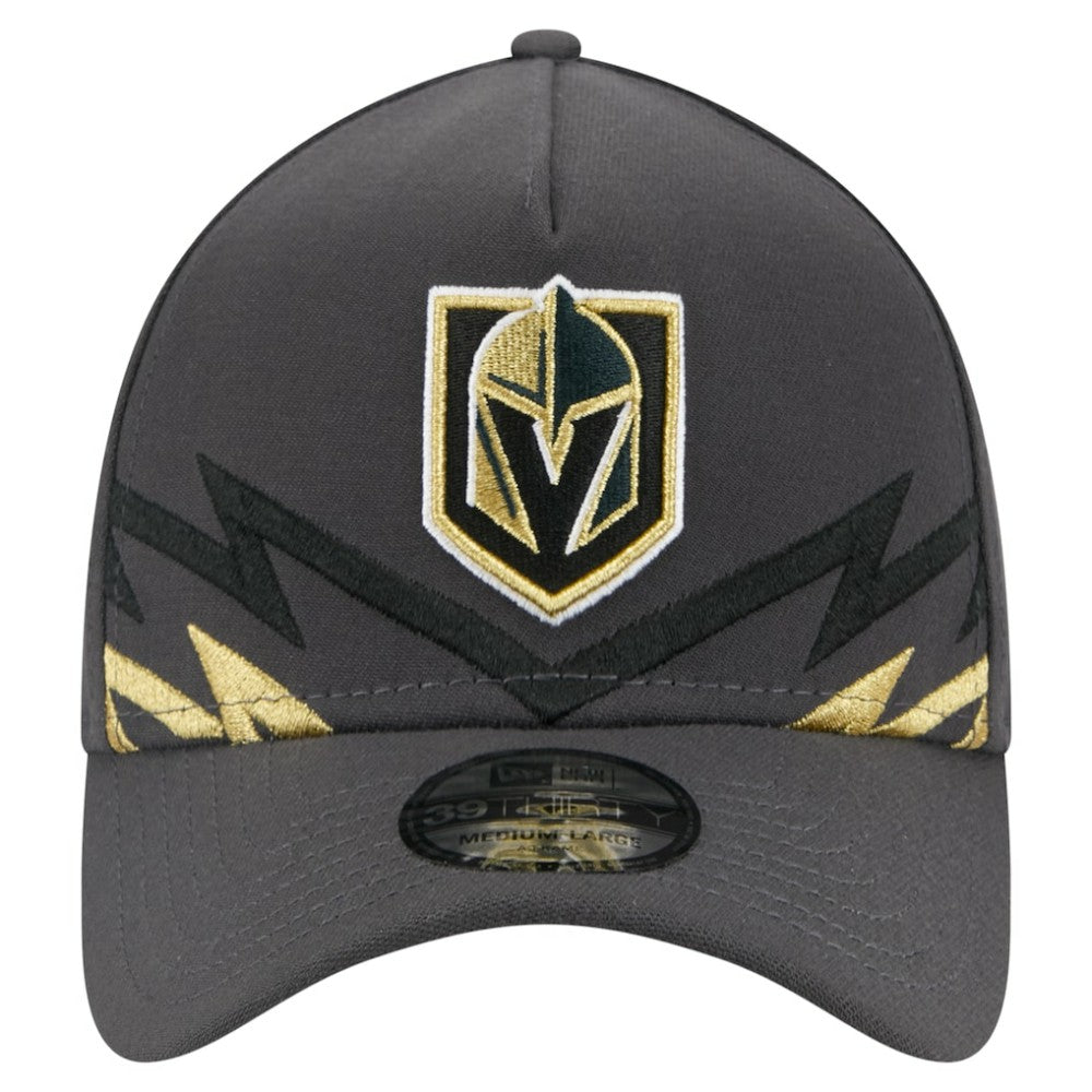 Vegas Golden Knights New Era Zig Zag 39THIRTY A-Frame Perforated Flex Hat - Gray - NHL 203126879