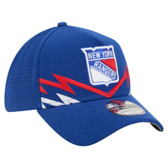 New York Rangers New Era 39THIRTY A-Frame Perforated Flex Hat - Blue - NHL 203126884