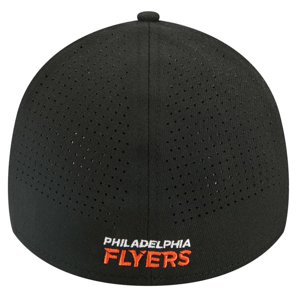 Philadelphia Flyers New Era 39THIRTY A-Frame Perforated Flex Hat - Black - NHL 203126885