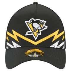 Pittsburgh Penguins New Era 39THIRTY A-Frame Perforated Flex Hat - Black - NHL 203126886