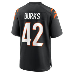 Nike Oren Burks Cincinnati Bengals Team Game Jersey Black