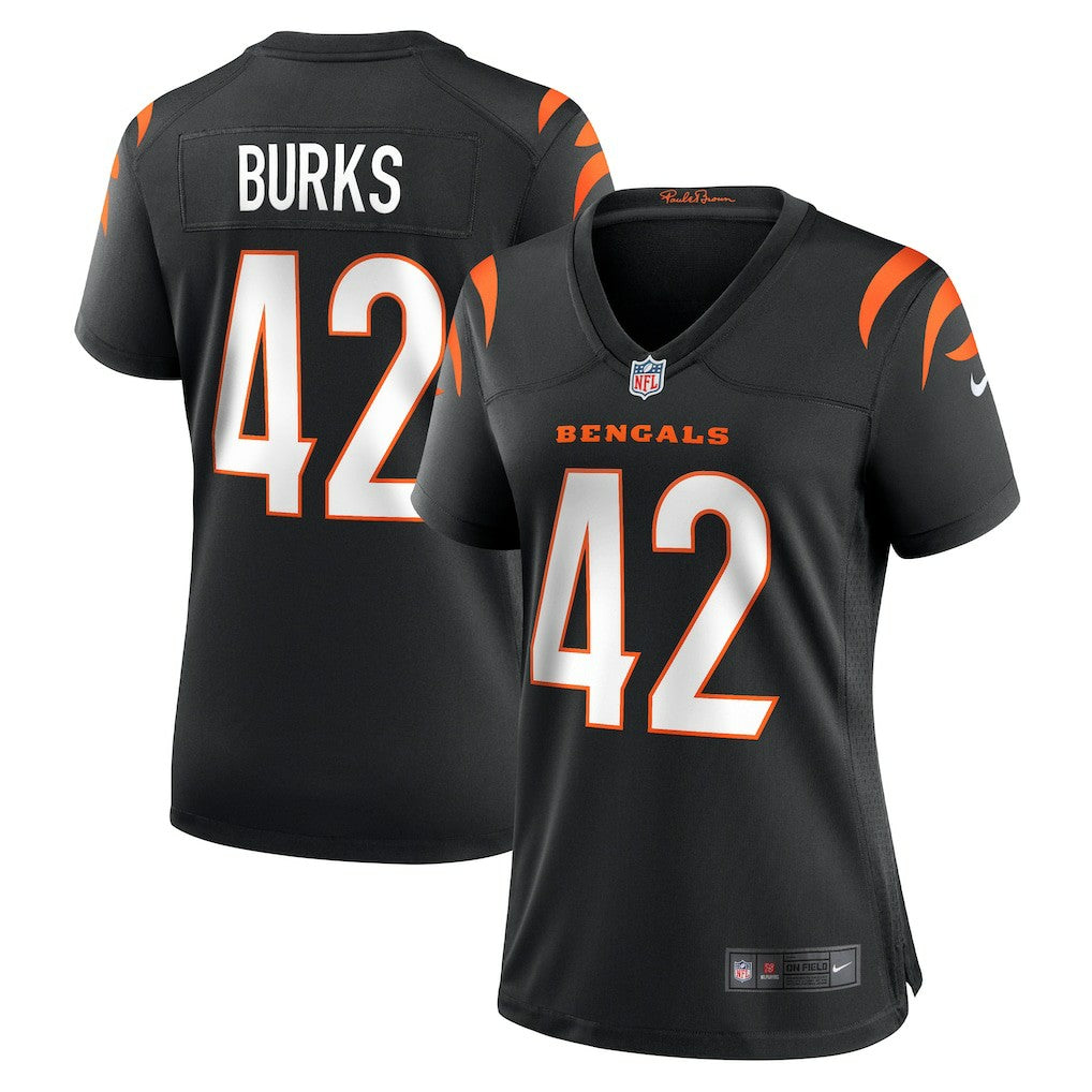 Nike Oren Burks Cincinnati Bengals Women's Team Game Jersey Black