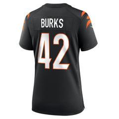 Nike Oren Burks Cincinnati Bengals Women's Team Game Jersey Black