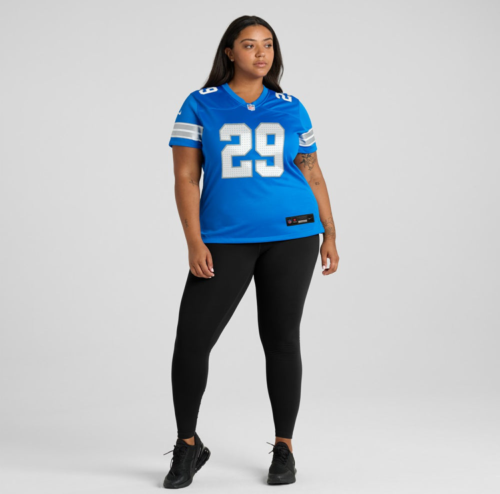 Nike Avonte Maddox Detroit Lions Women's Team Game Jersey Blue