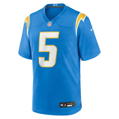 Nike Trey Lance Los Angeles Chargers Team Game Jersey Powder Blue