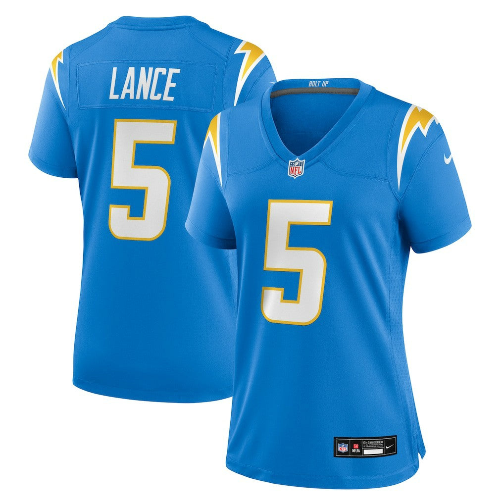 Nike Trey Lance Los Angeles Chargers Women's Team Game Jersey Powder Blue