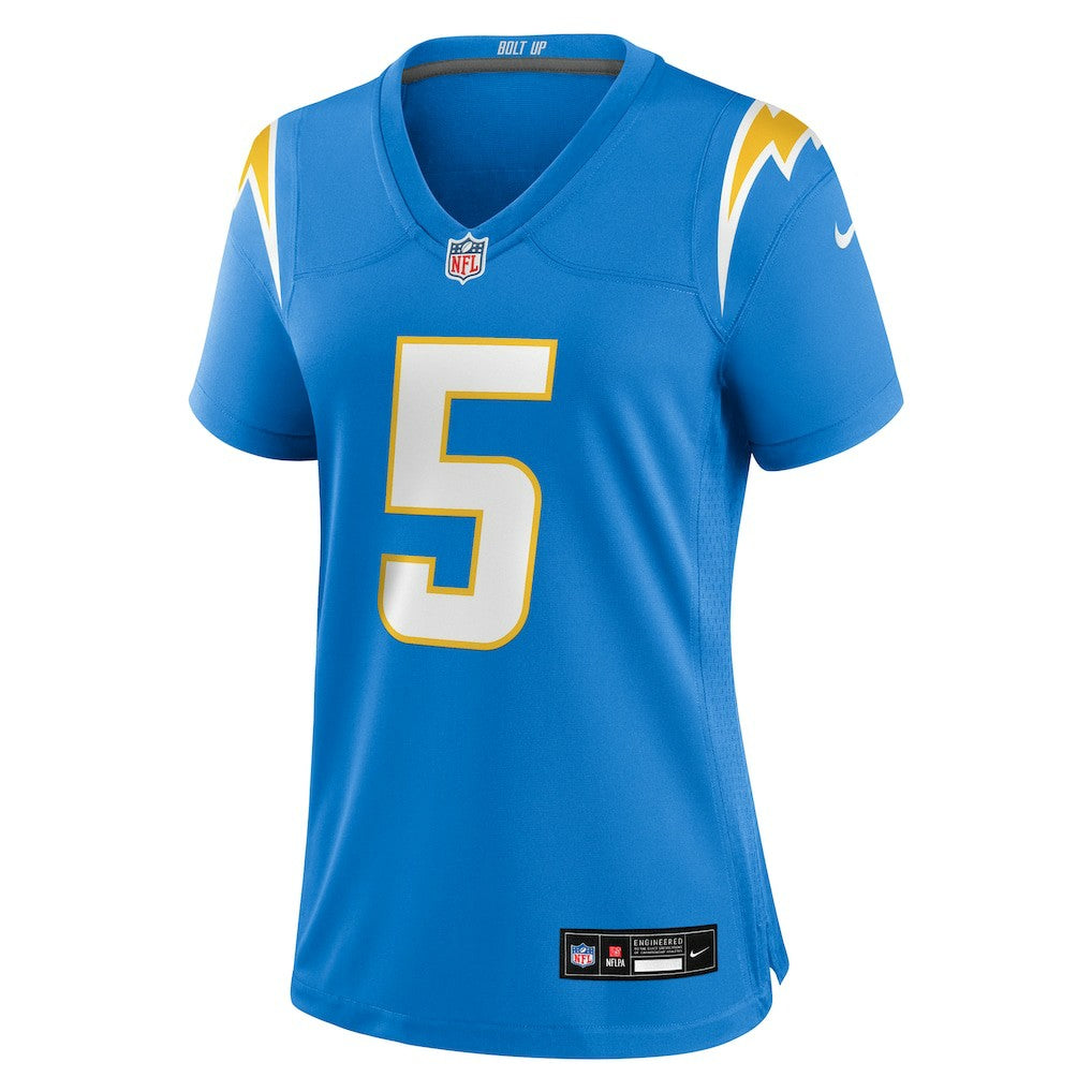 Nike Trey Lance Los Angeles Chargers Women's Team Game Jersey Powder Blue