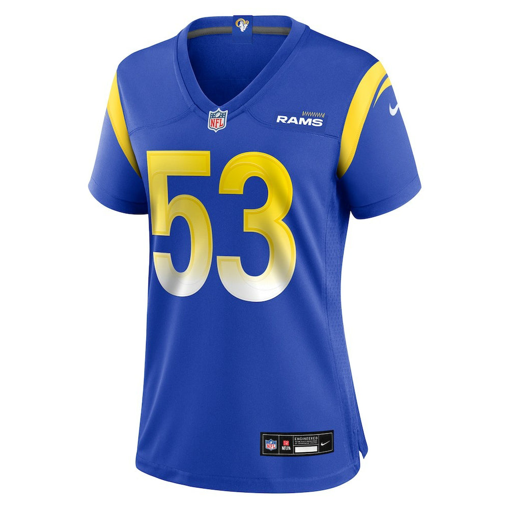 Nike Nate Landman Los Angeles Rams Women's Team Game Jersey Royal
