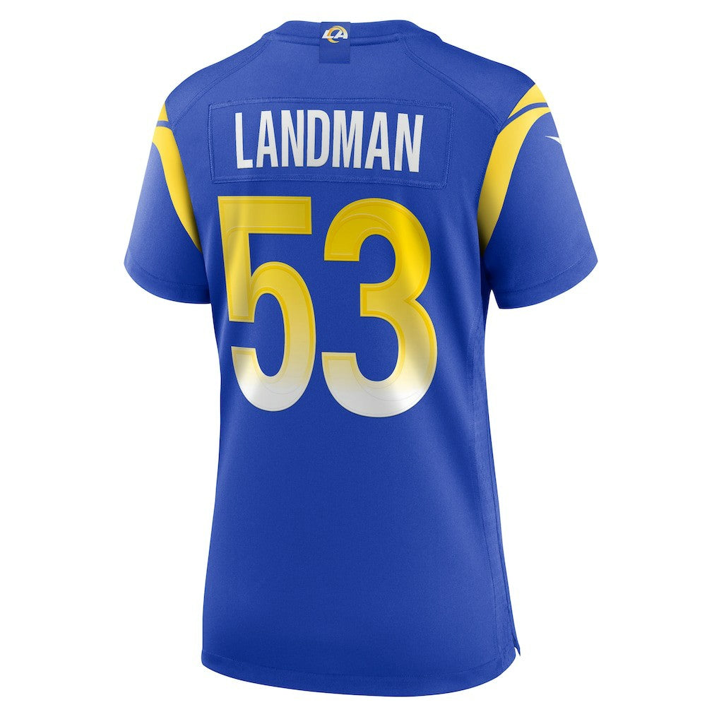Nike Nate Landman Los Angeles Rams Women's Team Game Jersey Royal