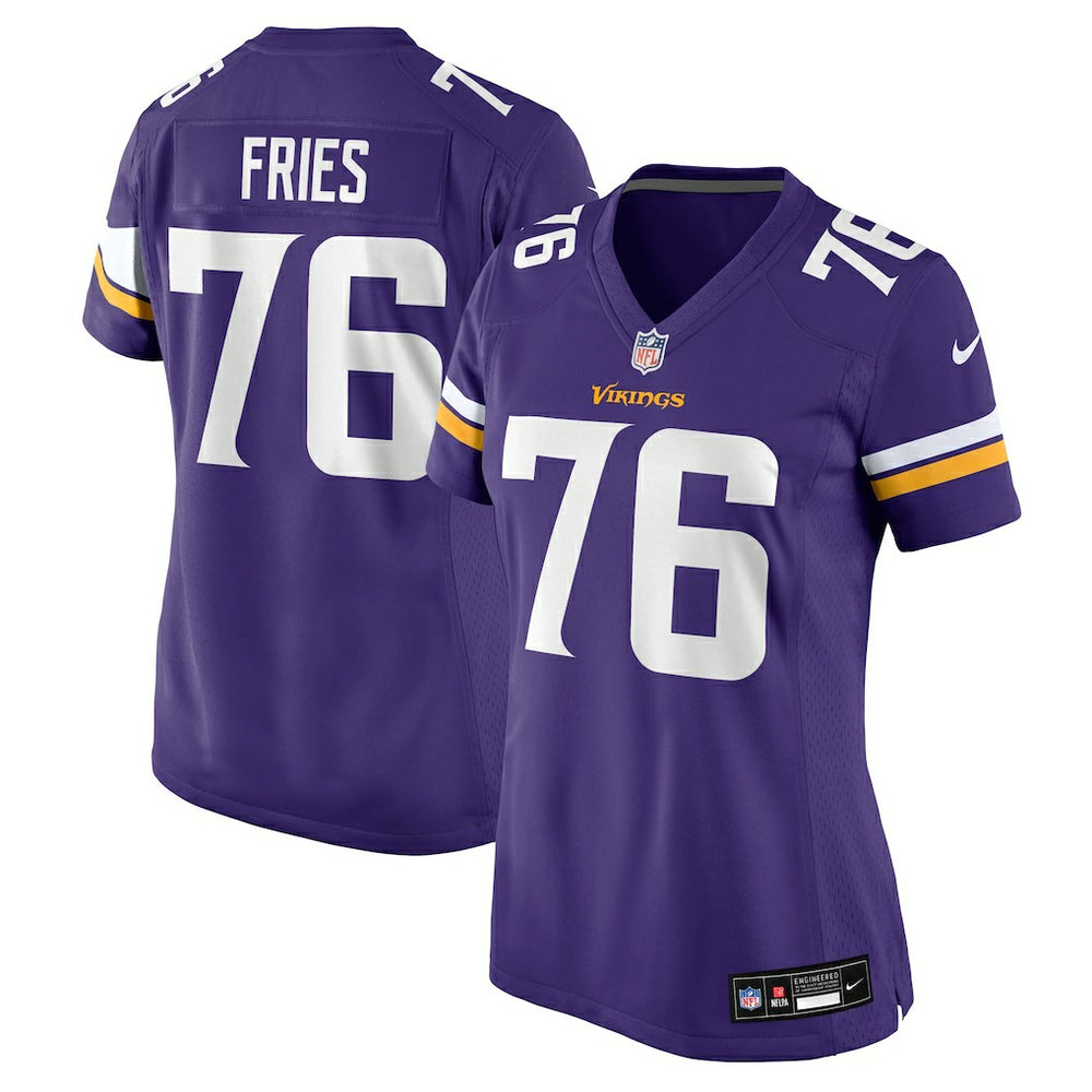 Nike Will Fries Minnesota Vikings Women's Team Game Jersey Purple