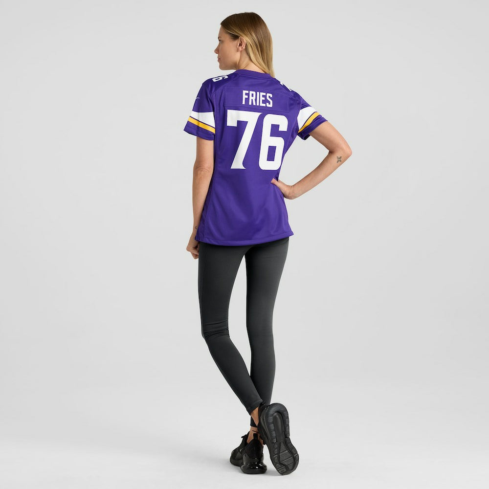 Nike Will Fries Minnesota Vikings Women's Team Game Jersey Purple