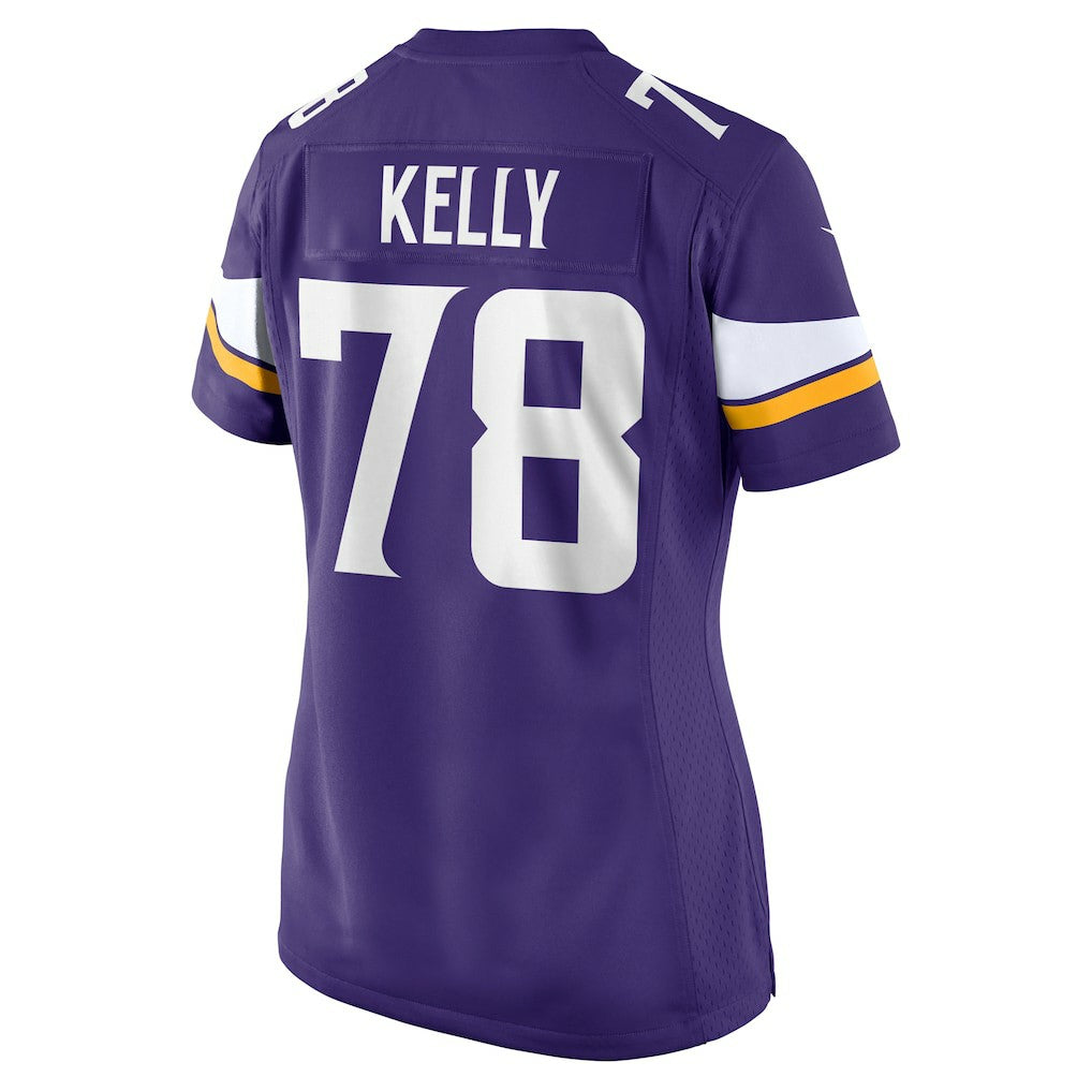 Nike Ryan Kelly Minnesota Vikings Women's Team Game Jersey Purple
