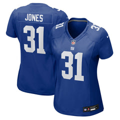 Nike Nic Jones New York Giants Women's Team Game Jersey Royal