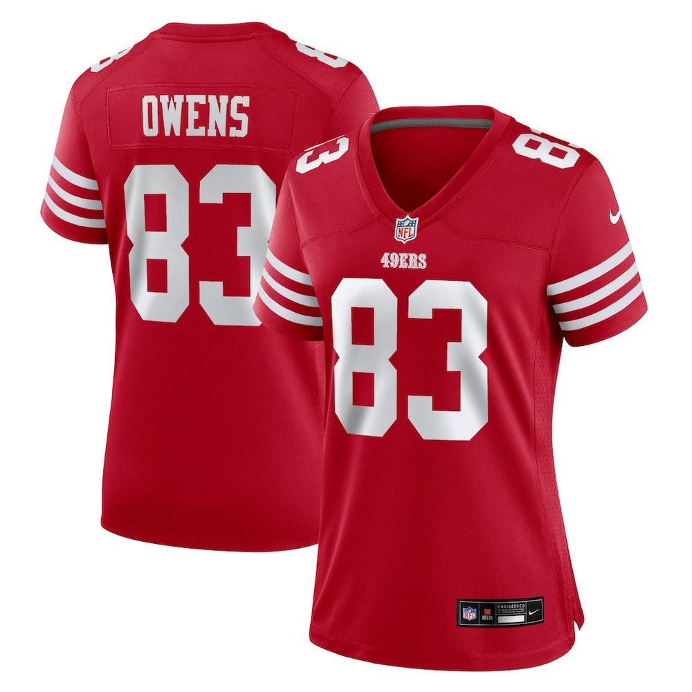 Nike Terique Owens San Francisco 49ers Women's Team Game Jersey Scarlet