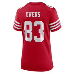 Nike Terique Owens San Francisco 49ers Women's Team Game Jersey Scarlet