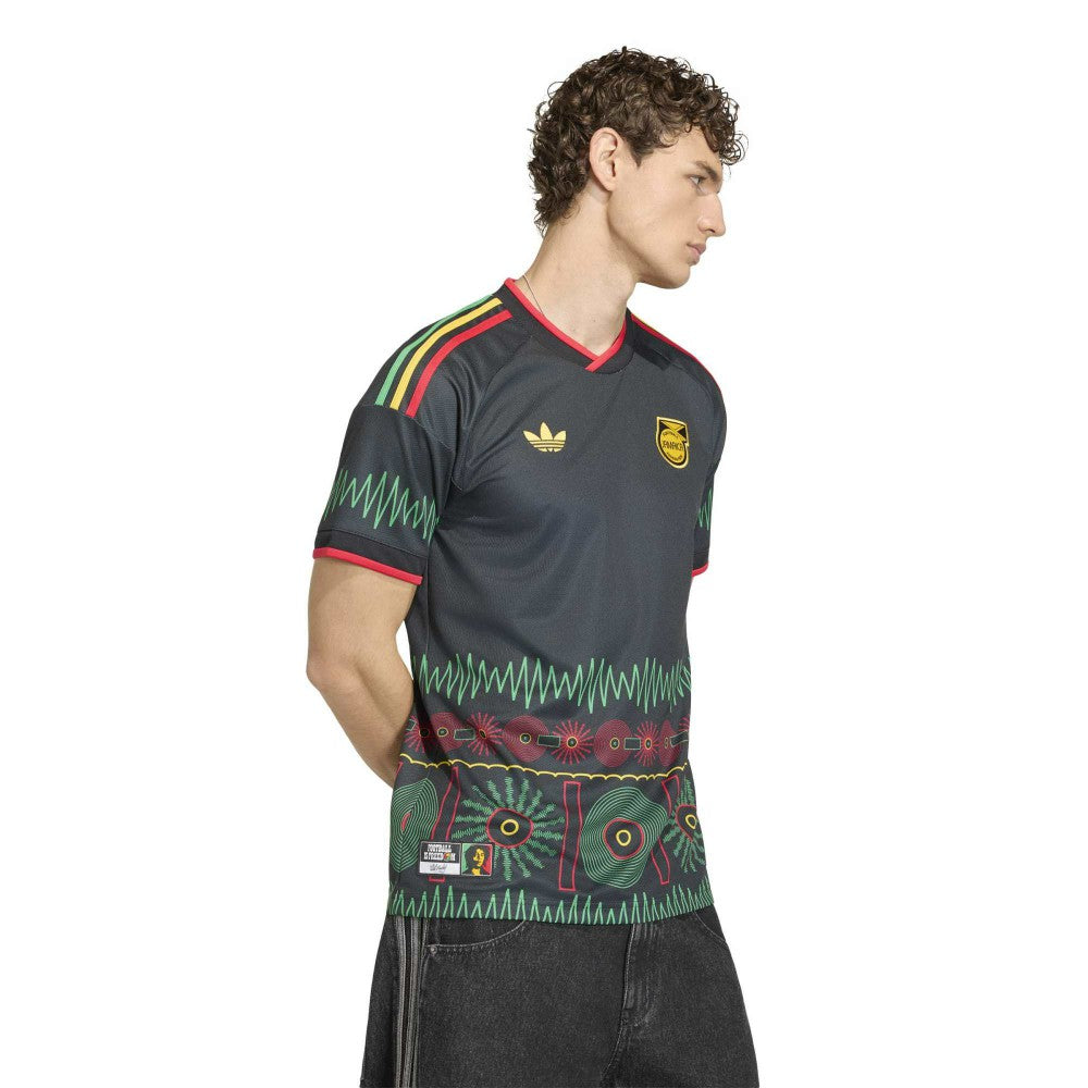 Jamaica National Team 2026 Away Replica Jersey Black - Adidas