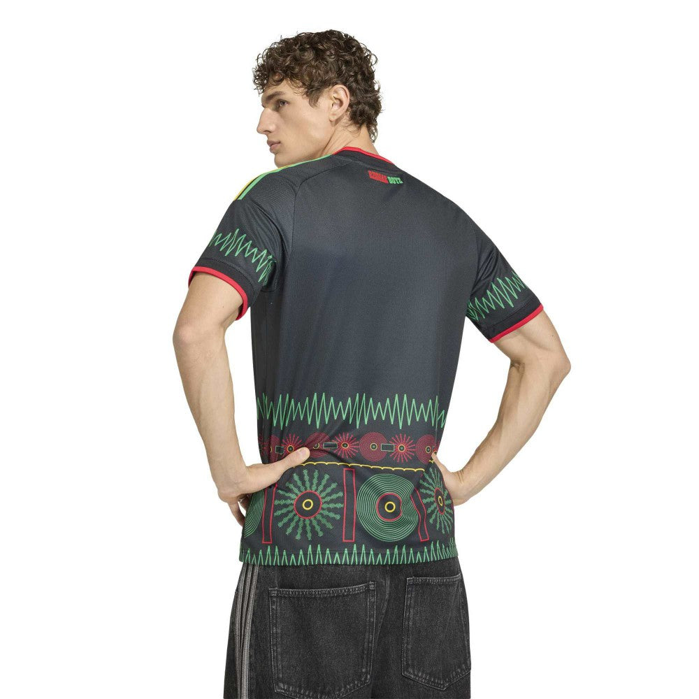 Jamaica National Team 2026 Away Replica Jersey Black - Adidas