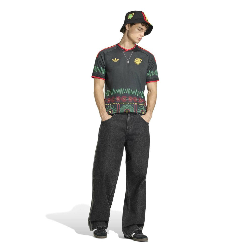 Jamaica National Team 2026 Away Replica Jersey Black - Adidas