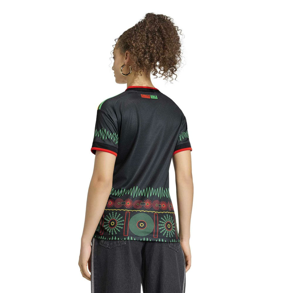 Jamaica National Team Women's 2026 Away Replica Jersey Black - Adidas for sale